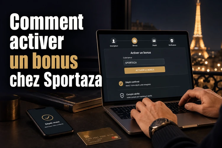Comment activer un bonus chez Sportaza
