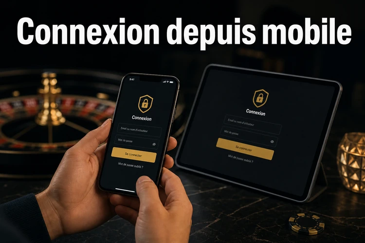 Connexion depuis mobile