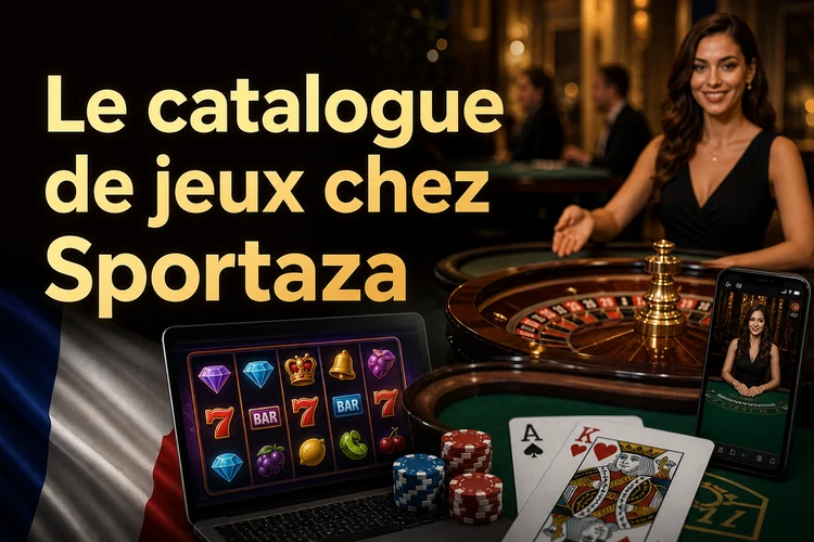 Le catalogue de jeux chez Sportaza